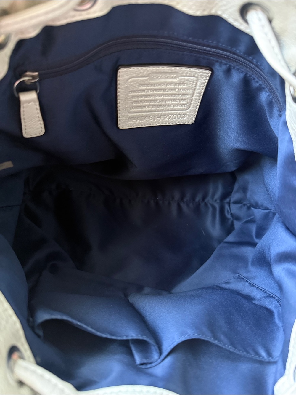 Coach Avery Drawstring Bucket Purse (style number F27003) - Picture 8 of 9